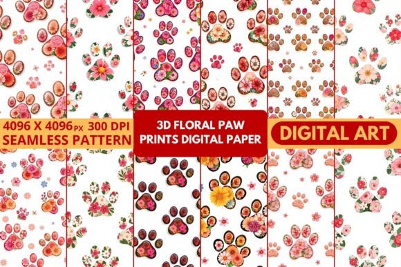 3d Floral Paw Prints Digital Paper: A Practical Guide to Selection and Application