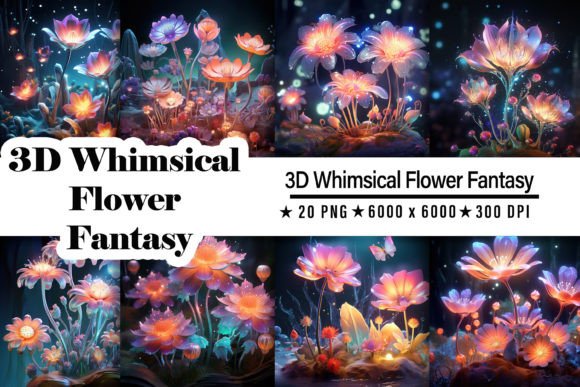 3D Whimsical Flower Fantasy: A Creative Revolution for Modern Design