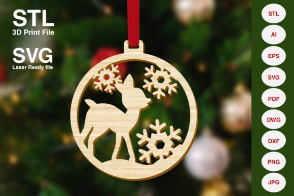 Baby Reindeer Christmas Tree Decoration: A Modern Craft for Digital Creators