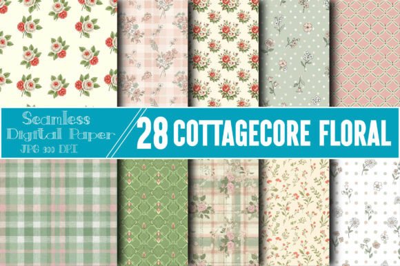 Cottagecore Floral Digital Paper