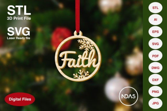 Faith Christmas Tree Ornament Decor: A Versatile and Personalized Holiday Decoration