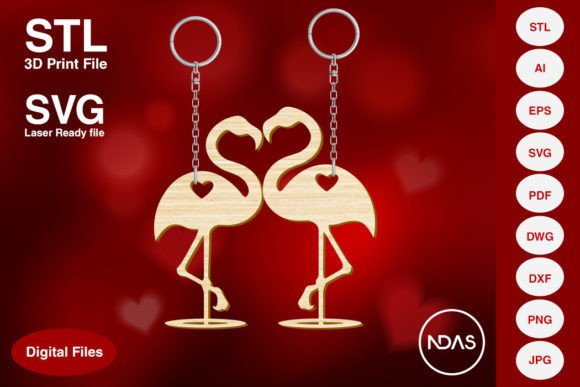 Flamingo Couple Key Ring Key Chain Design Guide