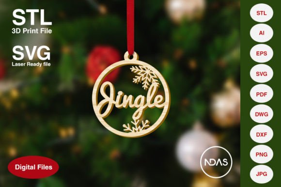 Jingle Christmas Tree Decoration Ornament