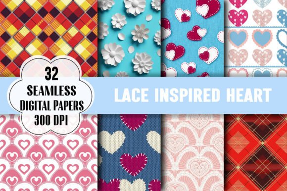 Lace Inspired Heart Patterns
