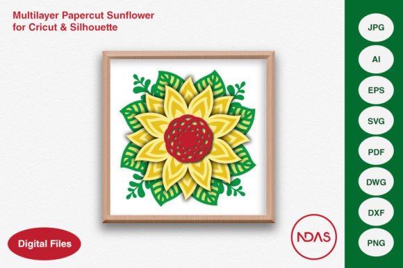 Multilayer Sunflower Papercut File Evaluation