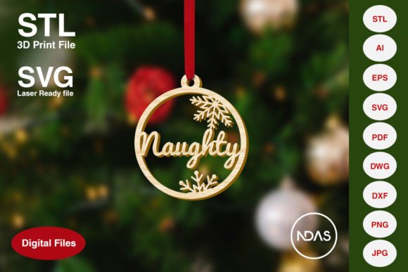 Naughty Christmas Tree Decor Ornament: A Modern Twist on Classic Holiday Decor