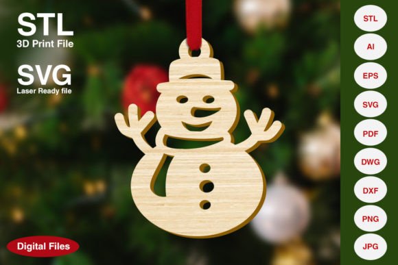 Snowman Christmas Decoration Ornament