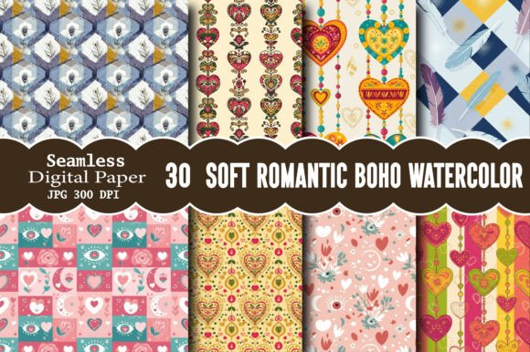 Soft Romantic Boho Watercolor Seamless: The Ultimate Design Solution for Creative Projects