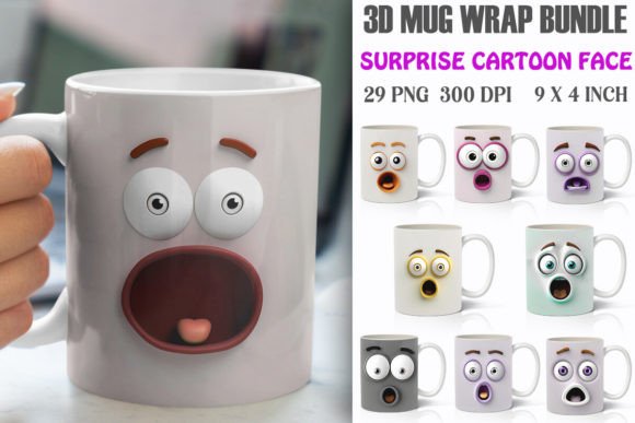 Surprise Cartoon Face 3D Mug Wrap Bundle: A Practical Guide to Getting It Right