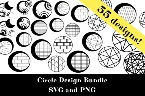 The Geometric Circle Design SVG PNG Bundle: A Versatile Toolkit for Modern Creators